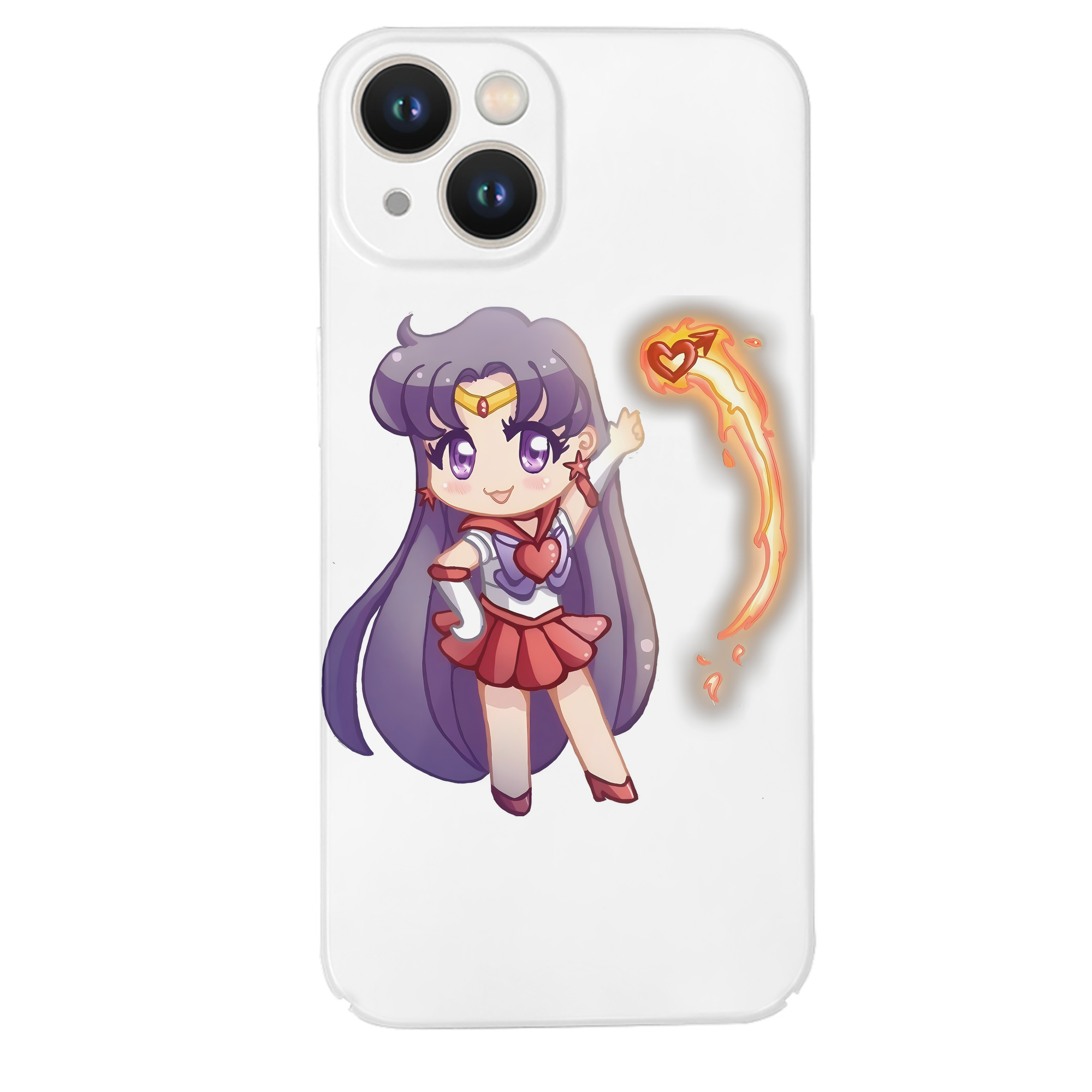 （画像用） 美少女戦士セーラームーン 火野レイ ひの レイ Sailor Moon Hino Rei （セーラーマーズ,Sailor Mars） 【iPhone 14シリーズ対応】ハードケース